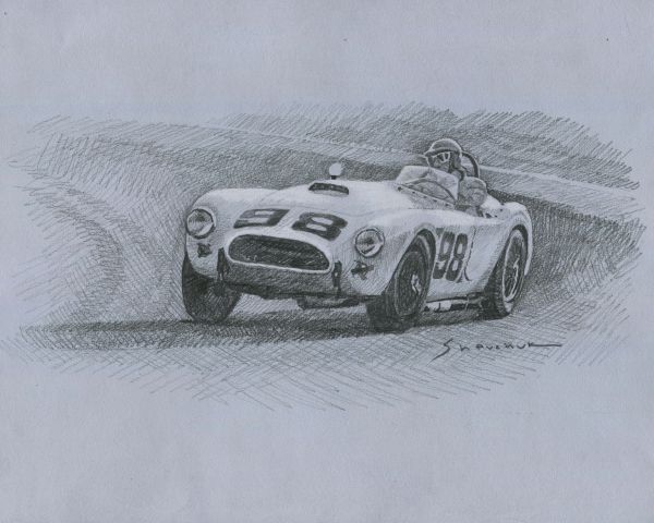 1963 Riverside International Raceway Ford Cobra Roadster #98 Ken Miles