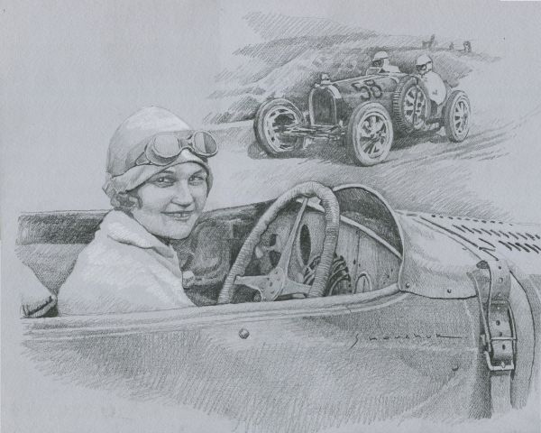 1927 Targa Florio Bugatti 35B #34 Elisabeth Junek