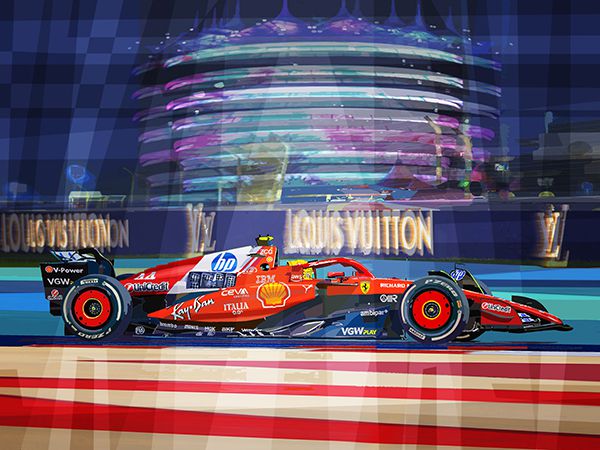 2025 F1 Bahrain GP  Ferrari Hamilton