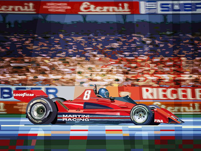 1977 German GP Stuck Brabham BT45B third