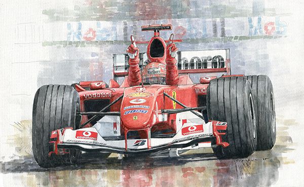 2004 Germany GP Ferrari F2004 Schumacher winner