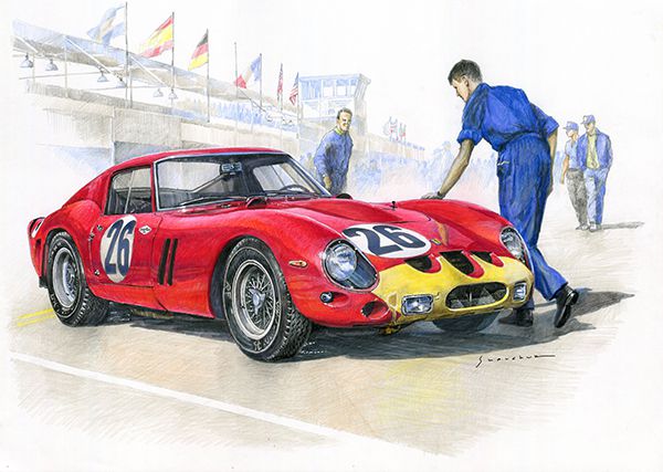 1963 Sebring 12 hours Ferrari 250 GTO Abate Bordeu 5th