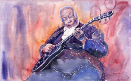 Watercolour Jazz Paintings