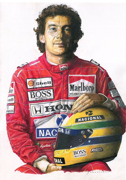 1989 Ayrton Senna PORTRET